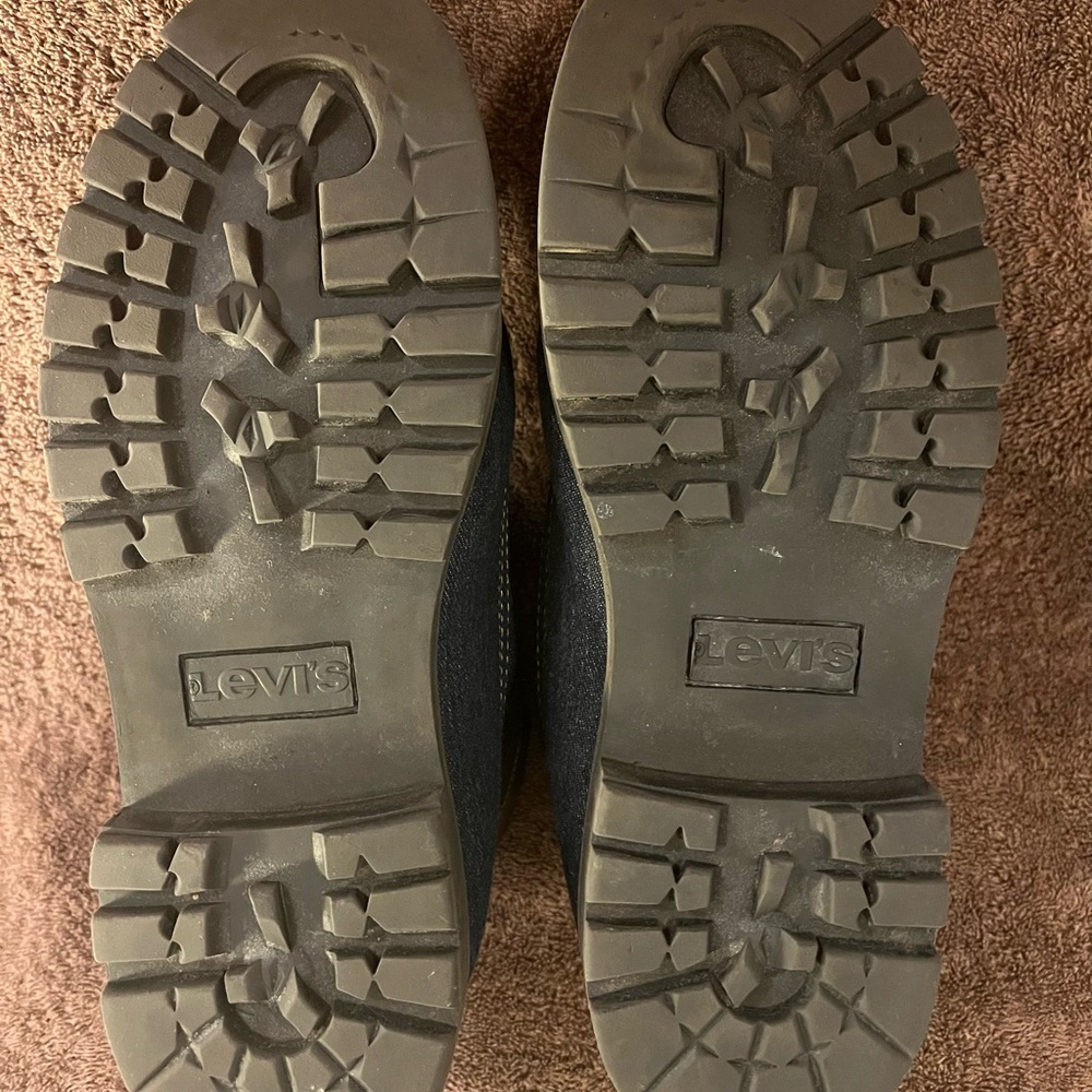 Levi's Blue Denim Boots.